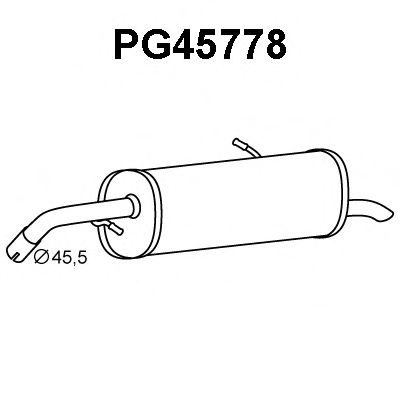 VENEPORTE PG45778 Глушитель выхлопных газов конечный 