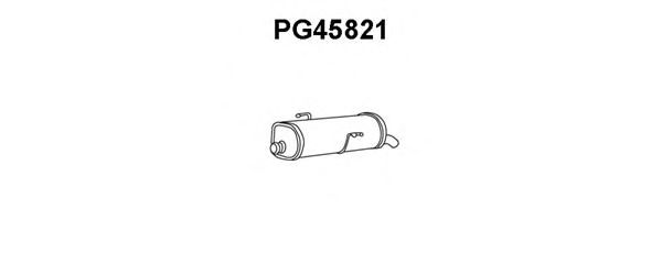 VENEPORTE PG45821 Глушитель выхлопных газов конечный для PEUGEOT 206 (Пежо 206) VENEPORTE PG45821 Глушитель выхлопных газов конечный для PEUGEOT 206 (Пежо 206)