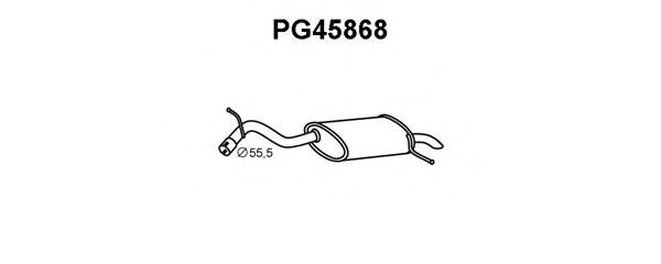 VENEPORTE PG45868 Глушитель выхлопных газов конечный 