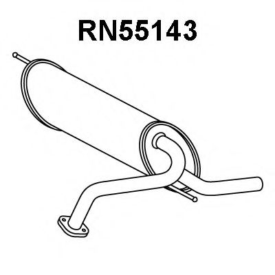 VENEPORTE RN55143 Глушитель выхлопных газов конечный 