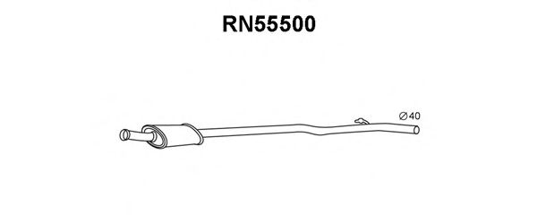 VENEPORTE RN55500 Предглушитель выхлопных газов 