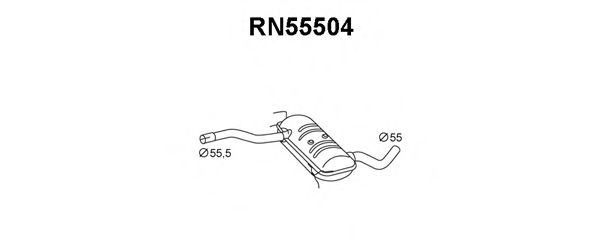 VENEPORTE RN55504 Предглушитель выхлопных газов для RENAULT SAFRANE (Рено Сафранэ) VENEPORTE RN55504 Предглушитель выхлопных газов для RENAULT SAFRANE (Рено Сафранэ)