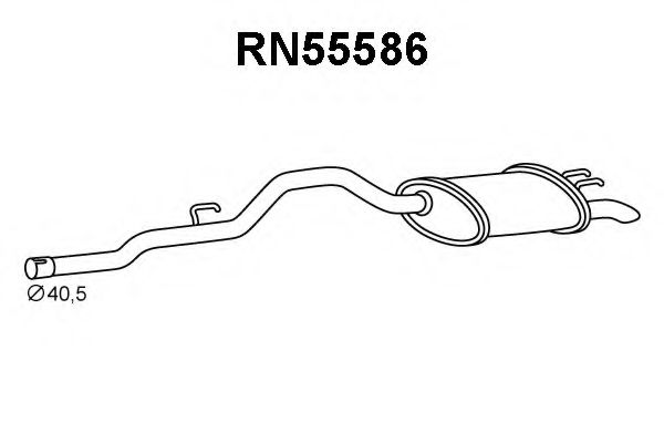 VENEPORTE RN55586 Глушитель выхлопных газов конечный 