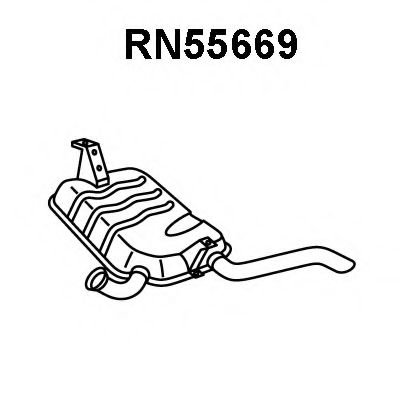 VENEPORTE RN55669 Глушитель выхлопных газов конечный 