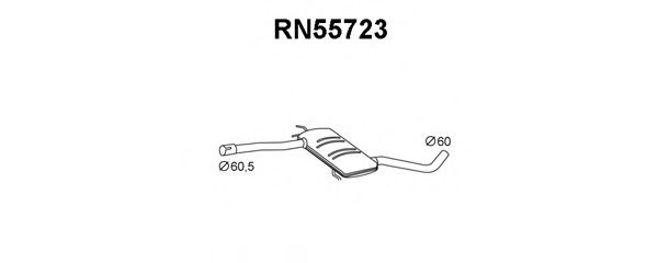 VENEPORTE RN55723 Предглушитель выхлопных газов 