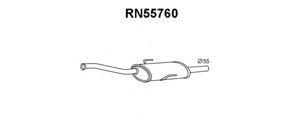 VENEPORTE RN55760 Предглушитель выхлопных газов 