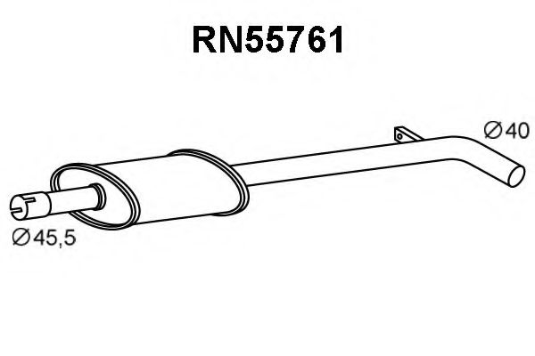 VENEPORTE RN55761 Предглушитель выхлопных газов для RENAULT MODUS / GRAND MODUS (Рено Модус / гранд модус) VENEPORTE RN55761 Предглушитель выхлопных газов для RENAULT MODUS / GRAND MODUS (Рено Модус / гранд модус)