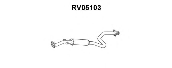 VENEPORTE RV05103 Средний глушитель выхлопных газов для ROVER 400 (Ровер 400) VENEPORTE RV05103 Средний глушитель выхлопных газов для ROVER 400 (Ровер 400)