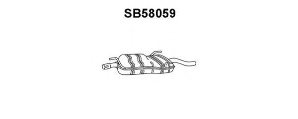 VENEPORTE SB58059 Глушитель выхлопных газов конечный для SAAB 9-5 (Сааб 9-5) VENEPORTE SB58059 Глушитель выхлопных газов конечный для SAAB 9-5 (Сааб 9-5)
