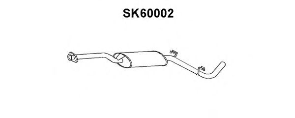 VENEPORTE SK60002 Предглушитель выхлопных газов для SKODA FELICIA II (Шкода Фелиция 2) VENEPORTE SK60002 Предглушитель выхлопных газов для SKODA FELICIA II (Шкода Фелиция 2)