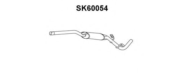 VENEPORTE SK60054 Предглушитель выхлопных газов для SKODA FELICIA II (Шкода Фелиция 2) VENEPORTE SK60054 Предглушитель выхлопных газов для SKODA FELICIA II (Шкода Фелиция 2)