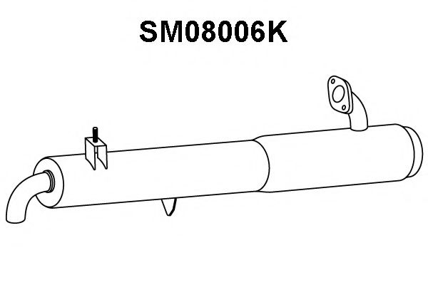 VENEPORTE SM08006K Катализатор для SMART FORTWO (Смарт Форту) VENEPORTE SM08006K Катализатор для SMART FORTWO (Смарт Форту)