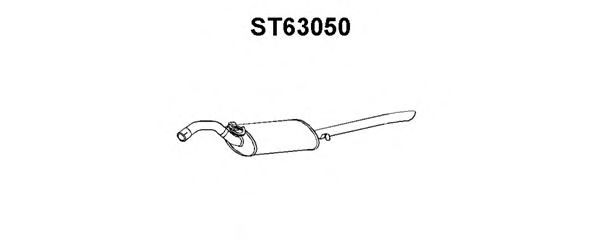 VENEPORTE ST63050 Глушитель выхлопных газов конечный для SEAT TOLEDO (Сеат Толэдо) VENEPORTE ST63050 Глушитель выхлопных газов конечный для SEAT TOLEDO (Сеат Толэдо)