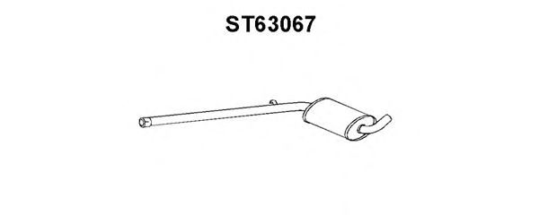 VENEPORTE ST63067 Средний глушитель выхлопных газов для SEAT TOLEDO (Сеат Толэдо) VENEPORTE ST63067 Средний глушитель выхлопных газов для SEAT TOLEDO (Сеат Толэдо)