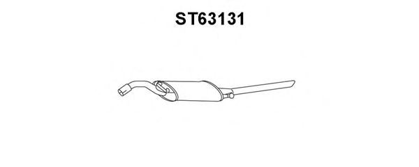VENEPORTE ST63131 Глушитель выхлопных газов конечный для SEAT TOLEDO (Сеат Толэдо) VENEPORTE ST63131 Глушитель выхлопных газов конечный для SEAT TOLEDO (Сеат Толэдо)