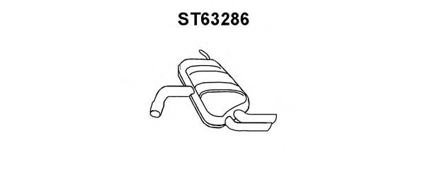 VENEPORTE ST63286 Глушитель выхлопных газов конечный для SEAT TOLEDO III (Сеат Толедо 3) VENEPORTE ST63286 Глушитель выхлопных газов конечный для SEAT TOLEDO III (Сеат Толедо 3)