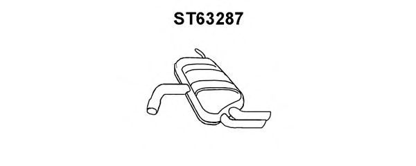 VENEPORTE ST63287 Глушитель выхлопных газов конечный для SEAT TOLEDO III (Сеат Толедо 3) VENEPORTE ST63287 Глушитель выхлопных газов конечный для SEAT TOLEDO III (Сеат Толедо 3)