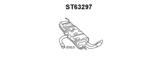 VENEPORTE ST63297 Глушитель выхлопных газов конечный для SEAT ALTEA (Сеат Алтэа) VENEPORTE ST63297 Глушитель выхлопных газов конечный для SEAT ALTEA (Сеат Алтэа)