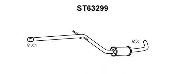 VENEPORTE ST63299 Предглушитель выхлопных газов для SEAT ALTEA (Сеат Алтэа) VENEPORTE ST63299 Предглушитель выхлопных газов для SEAT ALTEA (Сеат Алтэа)