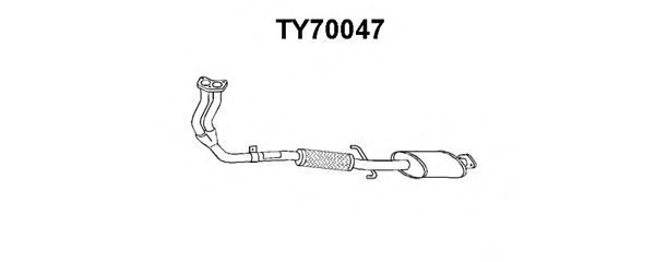 VENEPORTE TY70047 Предглушитель выхлопных газов для TOYOTA COROLLA FX (Тойота/тоета Cоролла инфинити фх) VENEPORTE TY70047 Предглушитель выхлопных газов для TOYOTA COROLLA FX (Тойота/тоета Cоролла инфинити фх)