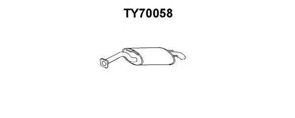 VENEPORTE TY70058 Глушитель выхлопных газов конечный для TOYOTA COROLLA FX (Тойота/тоета Cоролла инфинити фх) VENEPORTE TY70058 Глушитель выхлопных газов конечный для TOYOTA COROLLA FX (Тойота/тоета Cоролла инфинити фх)