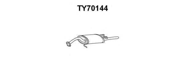 VENEPORTE TY70144 Глушитель выхлопных газов конечный для TOYOTA COROLLA FX (Тойота/тоета Cоролла инфинити фх) VENEPORTE TY70144 Глушитель выхлопных газов конечный для TOYOTA COROLLA FX (Тойота/тоета Cоролла инфинити фх)