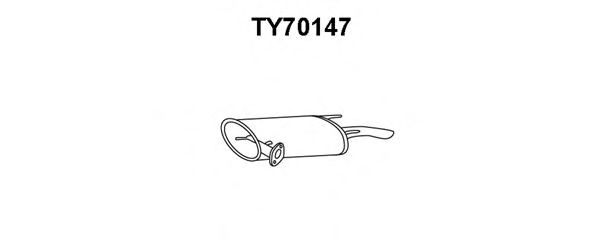VENEPORTE TY70147 Глушитель выхлопных газов конечный для TOYOTA SCEPTER (Тойота/тоета Сcэптэр) VENEPORTE TY70147 Глушитель выхлопных газов конечный для TOYOTA SCEPTER (Тойота/тоета Сcэптэр)