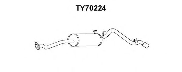 VENEPORTE TY70224 Глушитель выхлопных газов конечный для TOYOTA HILUX II (Тойота/тоета Хилуx 2) VENEPORTE TY70224 Глушитель выхлопных газов конечный для TOYOTA HILUX II (Тойота/тоета Хилуx 2)