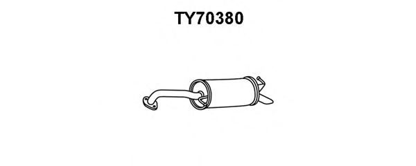 VENEPORTE TY70380 Глушитель выхлопных газов конечный для TOYOTA ECHO (Тойота/тоета Эчо) VENEPORTE TY70380 Глушитель выхлопных газов конечный для TOYOTA ECHO (Тойота/тоета Эчо)