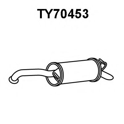 VENEPORTE TY70453 Глушитель выхлопных газов конечный для TOYOTA YARIS (Тойота/тоета Ярис) VENEPORTE TY70453 Глушитель выхлопных газов конечный для TOYOTA YARIS (Тойота/тоета Ярис)