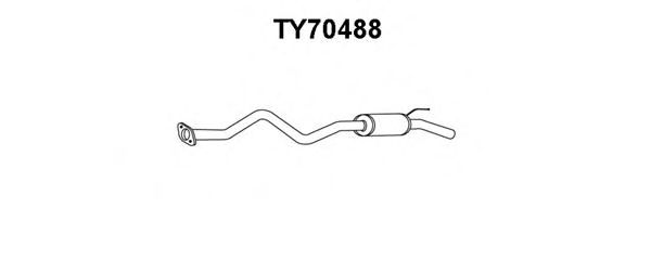 VENEPORTE TY70488 Глушитель выхлопных газов конечный 