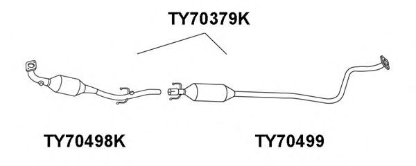 VENEPORTE TY70499 Предглушитель выхлопных газов для TOYOTA ECHO (Тойота/тоета Эчо) VENEPORTE TY70499 Предглушитель выхлопных газов для TOYOTA ECHO (Тойота/тоета Эчо)