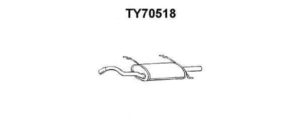 VENEPORTE TY70518 Глушитель выхлопных газов конечный 