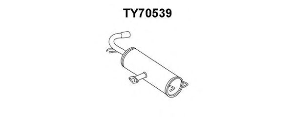 VENEPORTE TY70539 Глушитель выхлопных газов конечный 