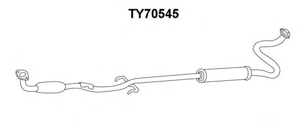 VENEPORTE TY70545 Предглушитель выхлопных газов для TOYOTA ECHO (Тойота/тоета Эчо) VENEPORTE TY70545 Предглушитель выхлопных газов для TOYOTA ECHO (Тойота/тоета Эчо)