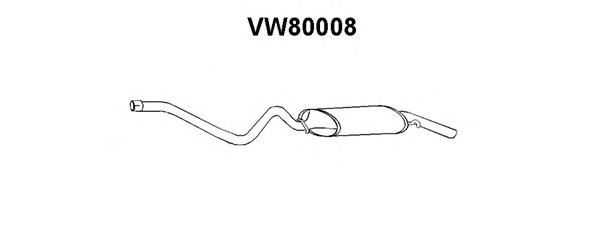 VENEPORTE VW80008 Глушитель выхлопных газов конечный для VOLKSWAGEN GOLF (Фольксваген Голф) VENEPORTE VW80008 Глушитель выхлопных газов конечный для VOLKSWAGEN GOLF (Фольксваген Голф)
