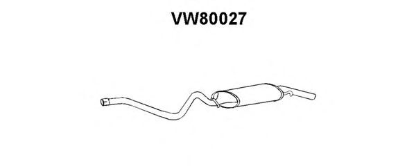 VENEPORTE VW80027 Глушитель выхлопных газов конечный 