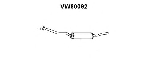 VENEPORTE VW80092 Глушитель выхлопных газов конечный 