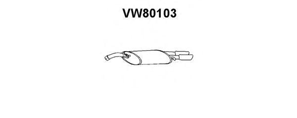 VENEPORTE VW80103 Глушитель выхлопных газов конечный 