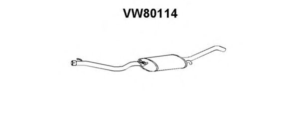 VENEPORTE VW80114 Глушитель выхлопных газов конечный 
