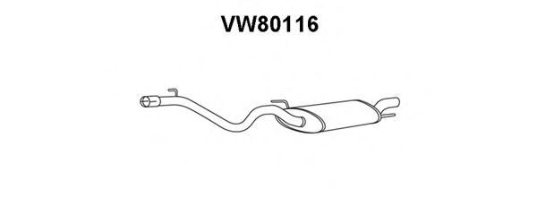 VENEPORTE VW80116 Глушитель выхлопных газов конечный 