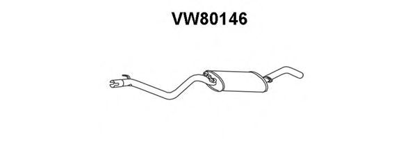 VENEPORTE VW80146 Глушитель выхлопных газов конечный 