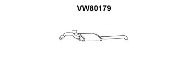 VENEPORTE VW80179 Глушитель выхлопных газов конечный 