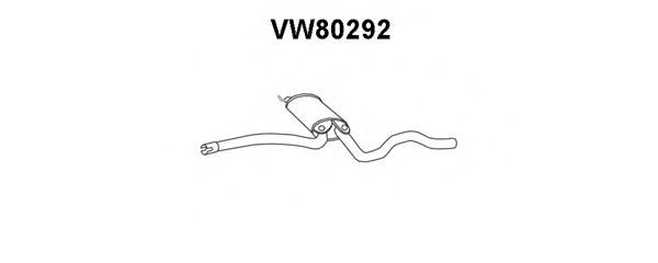 VENEPORTE VW80292 Предглушитель выхлопных газов 
