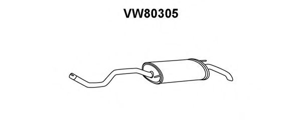 VENEPORTE VW80305 Глушитель выхлопных газов конечный 