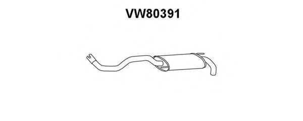 VENEPORTE VW80391 Глушитель выхлопных газов конечный 