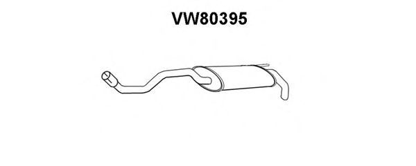 VENEPORTE VW80395 Глушитель выхлопных газов конечный 