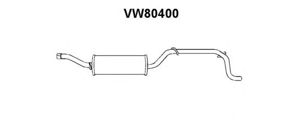 VENEPORTE VW80400 Глушитель выхлопных газов конечный для VOLKSWAGEN CADDY I (Фольксваген Cаддъ и) VENEPORTE VW80400 Глушитель выхлопных газов конечный для VOLKSWAGEN CADDY I (Фольксваген Cаддъ и)