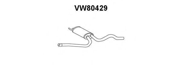 VENEPORTE VW80429 Предглушитель выхлопных газов 