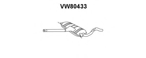 VENEPORTE VW80433 Предглушитель выхлопных газов 